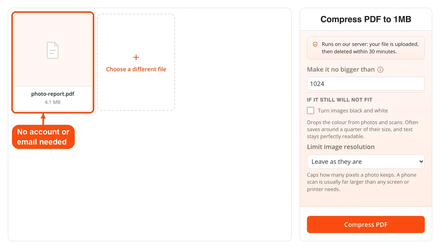 PDF added for compression