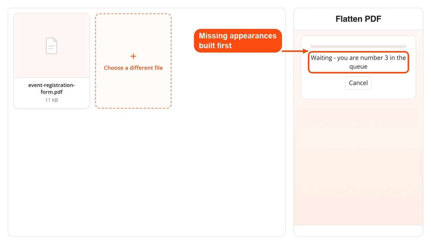 Form being flattened on the server