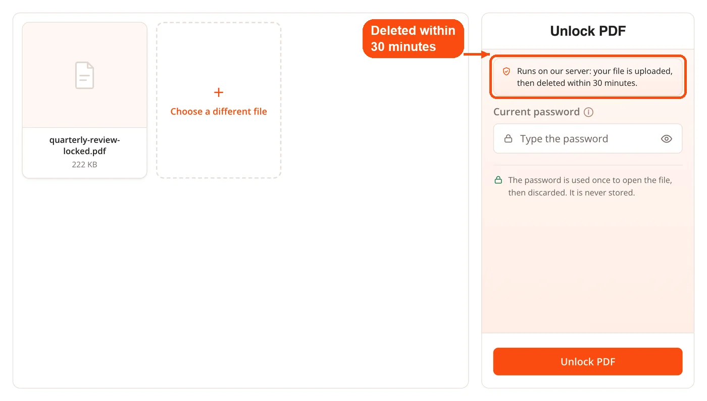 Locked PDF added for unlocking